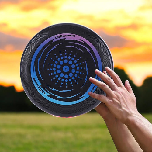 GlowFlight™ – Den lysende frisbee til sjove spil i mørket!